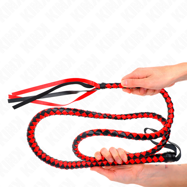Kink látigo de serpiente largo rojo 210 cm