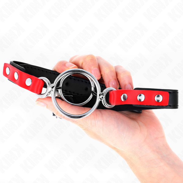 Kink mordaza con múltiples juntas tóricas 4 4.8 cm rojo ajustable 38 x 56 cm