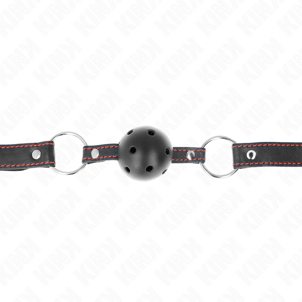Kink mordaza de bola 4.5 cm negra dura hueca modelo 2 65 x 2.5 cm