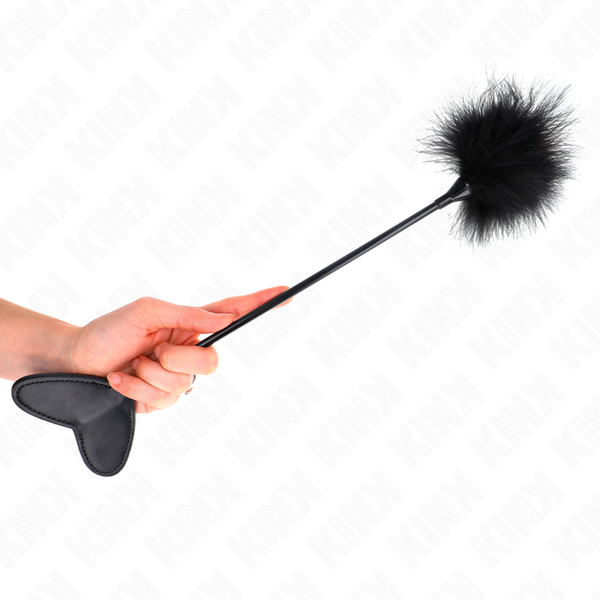 Kink plumas para cosquillas con paleta de corazón 31 cm