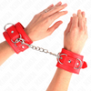 Kink muñequeras con 3 anillas en d ajustable rojo 17.5 25 cm x 6 cm