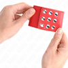 Kink muñequeras con cierre a presión ajustable rojo 19 24 cm x 5.5 cm