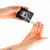 Kink muñequeras con cierre candado negro ajustable 16 23 cm x 5.5 cm