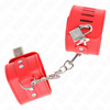 Kink muñequeras con cierre candado rojo ajustable 16 23 cm x 5.5 cm