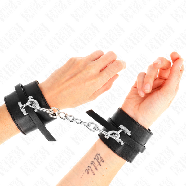 Kink muñequeras deluxe con cierre de candado ajustable 14.5 21 cm x 6 cm