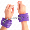 Kink muñequeras forradas premium violeta con correa violeta ajustable 17 29 cm x 6 cm