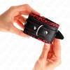 Kink muñequeras forradas rojo negro ajustable 17 29 cm x 6 cm