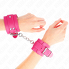 Kink muñequeras fucsia con detalles en fucsia ajustable 20 28 cm x 5.5 cm