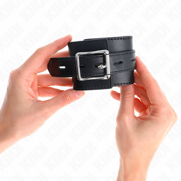 Kink muñequeras negro con correa negro ajustable 17 28 cm x 6 cm