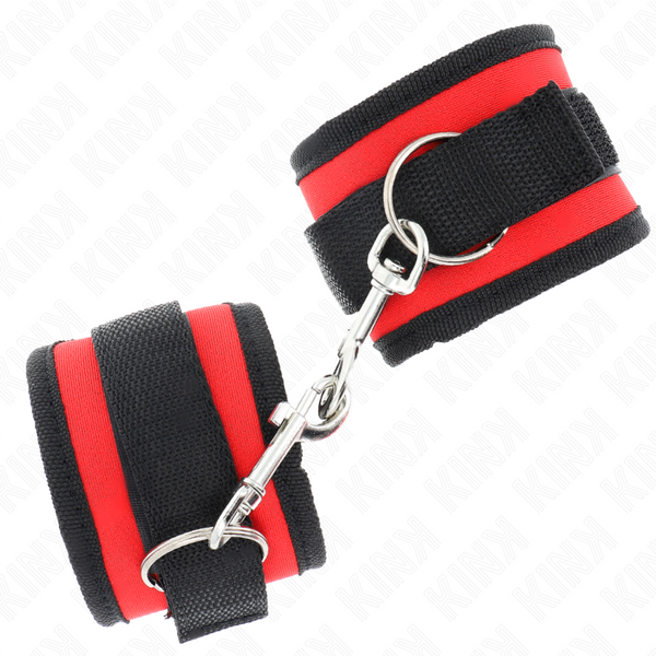 Kink muñequeras nylon rojo negro modelo 2 ajustable 18 35 cm x 6 cm