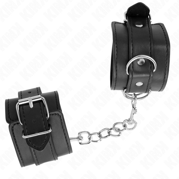 Kink muñequeras sencillas negro ajustable 20 23 cm x 5.5 cm
