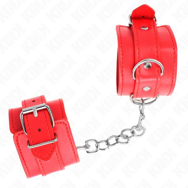 Kink muñequeras sencillas rojo ajustable 20 23 cm x 5.5 cm