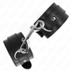 Kink muñequeras simples con fila de remaches negro ajustable 17 28 cm x 5 cm