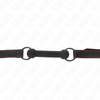 Kink mordaza forma de hueso con correa polipiel negro ajustable 41 57 cm
