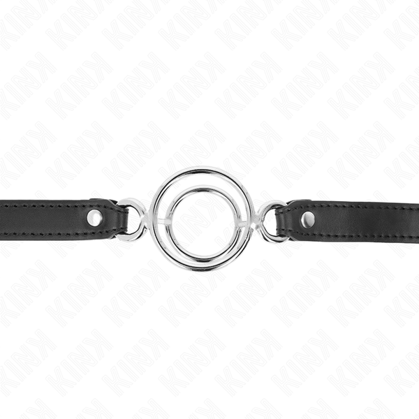 Kink mordaza con múltiples juntas tóricas 5 cm negro 63 x 2.5 cm