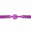 Kink mordaza de bola 4.5 cm transpirable morado 65 x 2.5 cm