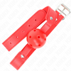 Kink mordaza de bola 4.5 cm transpirable rojo 65 x 2.5 cm