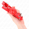 Kink mordaza de bola 4 cm transpirable con doble remache modelo 1 rojo 62 x 2.5 cm ajustable 42 58 cm