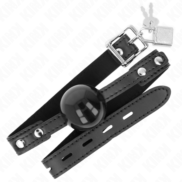 Kink mordaza de bola 4 cm suave de tpe modelo 3 60 x 2 cm ajustable 37 52 cm