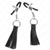 Kink pinzas para pezones con borlas de polipiel 6 cm