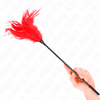 Kink plumas múltiples para cosquillas rojo 45 cm