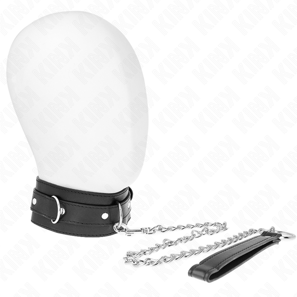 Kink collar con correa 65 cm negro 54 x 4.5 cm
