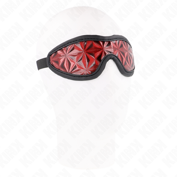Kink venda con patrón de diamantes rojo 20.5 x 6 cm