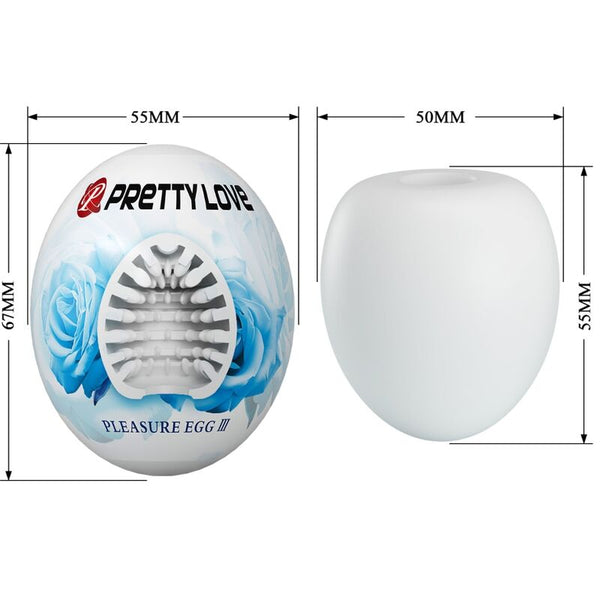 Pretty masturbador masculino huevo blanco