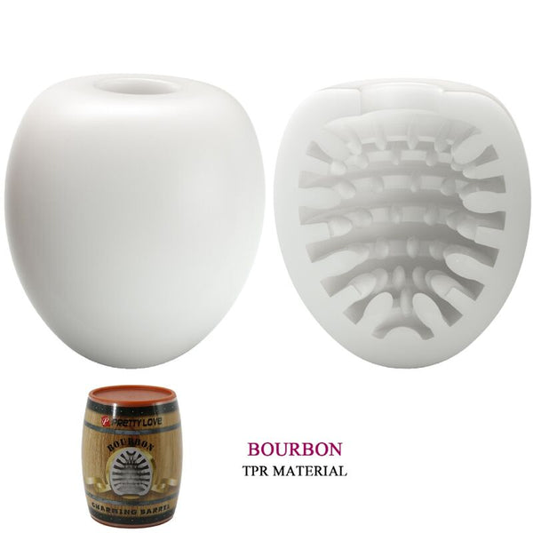 Pretty masturbador masculino huevo blanco modelo 2