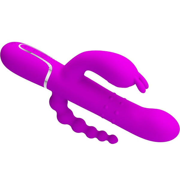Cammy triple vibrador multifunción 4 en 1 rosa