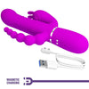 Cammy triple vibrador multifunción 4 en 1 rosa