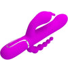 Cammy triple vibrador multifunción 4 en 1 rosa