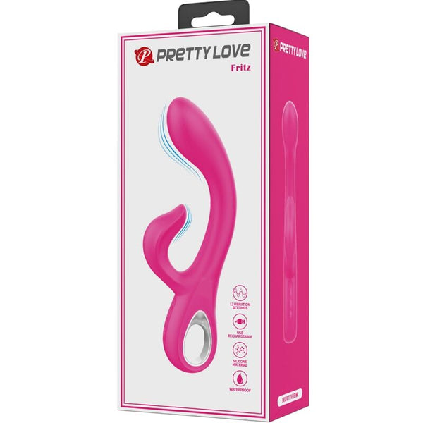 Fritz vibrador rabbit 12 vibraciones rosa