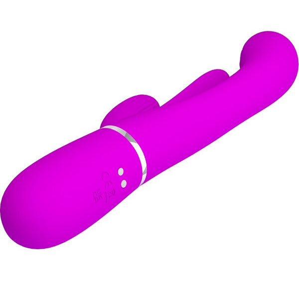 Shania triple vibrador rabbit multifunción rosa