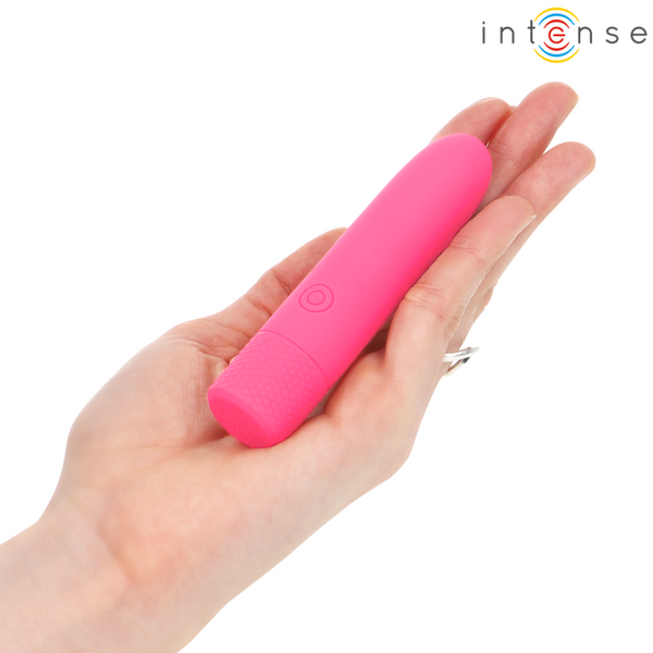 Symone bala vibradora recargable por usb 8 vibraciones rosa 10 x 2.2 cm