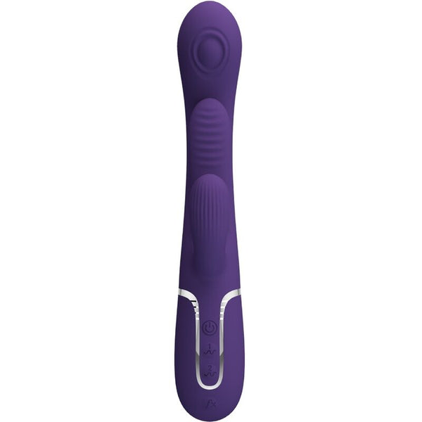 Shania triple vibrador rabbit multifunción morado