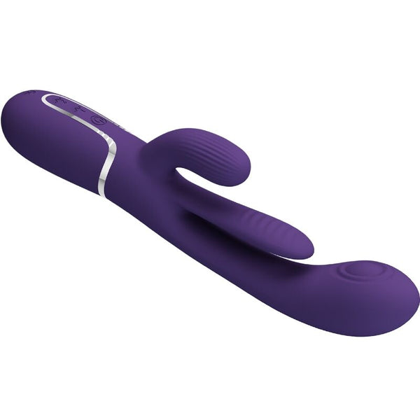 Shania triple vibrador rabbit multifunción morado