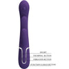Shania triple vibrador rabbit multifunción morado