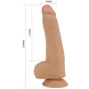 Pretty draco dildo realístico 23 cm natural