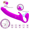 Pretty zanini dildo strap on sin arnés 10 vibraciones morado