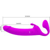 Pretty zanini dildo sin arnés 10 vibraciones morado