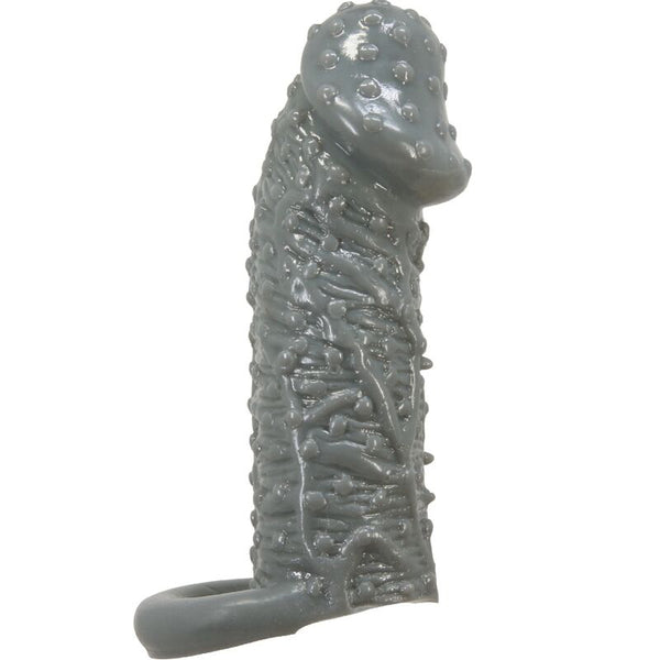 Pretty funda realística alargadora y retardante para pene modelo 2 gris