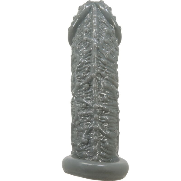 Pretty funda realística alargadora y retardante para pene modelo 2 gris