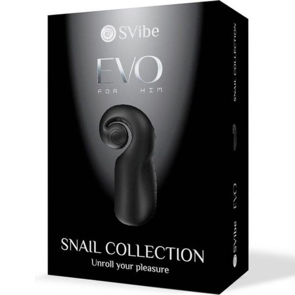 Snail evo for him masturbador masculino slide nroll negro