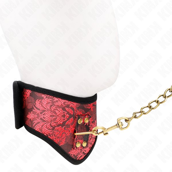 Kink collar con correa de encaje 75 cm modelo scandal 44 x 10 cm