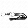 Kink anillo pene metal triple 3.8 cm a 5 cm con cinturón polipiel 112 cm