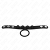 Kink anillo pene cuero 3.5 cm con cierre a presión 23 x 2 cm