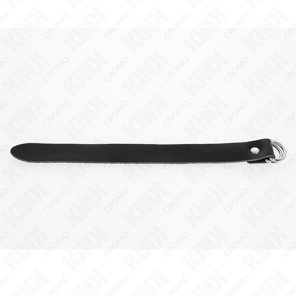 Kink anillo pene cuero con cierre a presión 22 x 2 cm