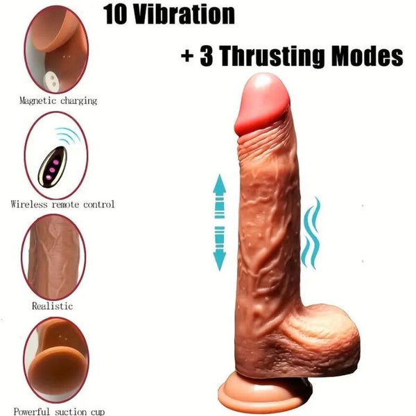 Dildo realístico vibrador recargable