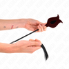Kink látigo de borla de silicona con forma de rosa 45 cm